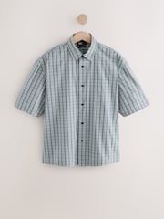Black & White Edit Micro Check Short Sleeve Shirt - Image 6 of 8