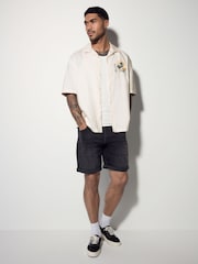 Neutral 100% Cotton Hokusai Printed Short Sleeve Shirt - Image 3 of 9
