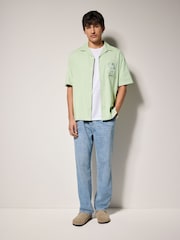 Green Snoopy Printed Short Sleeve Shirt - Image 3 of 10