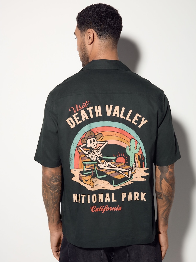 Black National Park Back Print Short Sleeve Shirt - Image 1 of 9