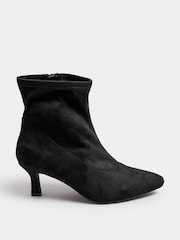 Yours Curve Black Extra-Wide Fit Pointed Heel Ankle Boots - Image 3 of 5