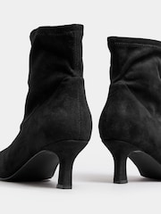 Yours Curve Black Extra-Wide Fit Pointed Heel Ankle Boots - Image 4 of 5