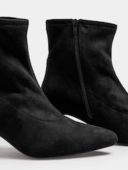 Yours Curve Black Extra-Wide Fit Pointed Heel Ankle Boots - Image 5 of 5