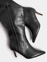 Yours Curve Black Extra Wide Fit Heeled Calf Western Boots - Image 5 of 5