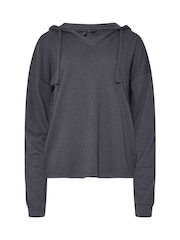 Long Tall Sally Grey Lounge Waffle Hoodie - Image 5 of 5