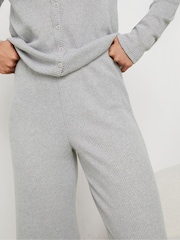 Long Tall Sally Grey Lounge Ribbed Wide Leg Pants - Image 4 of 5