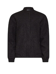 Long Tall Sally Black Boucle Bomber Jacket - Image 5 of 5