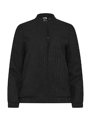 Long Tall Sally Blue Boucle Bomber Jacket - Image 5 of 5
