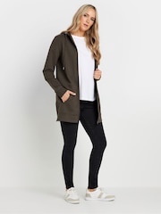 Long Tall Sally Brown Long Line Zip Hoodie - Image 2 of 5