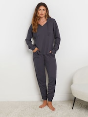 Long Tall Sally Grey Lounge Waffle Joggers - Image 1 of 5