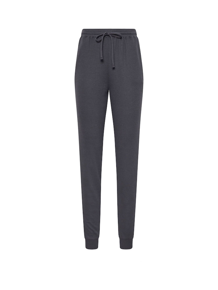 Long Tall Sally Grey Lounge Waffle Joggers - Image 5 of 5