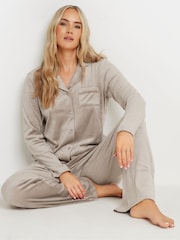 Long Tall Sally Natural Collar Revere Lounge Set - Image 1 of 5