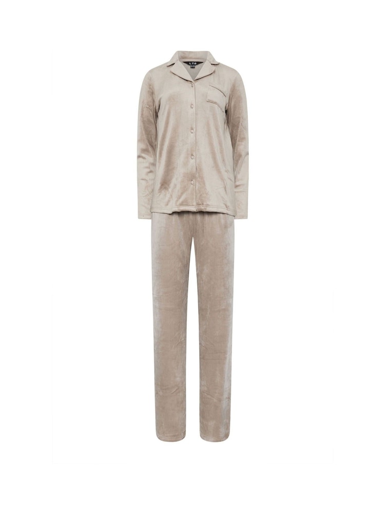 Long Tall Sally Natural Collar Revere Lounge Set - Image 5 of 5