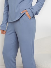 Long Tall Sally Blue Lounge Waffle Joggers - Image 2 of 5