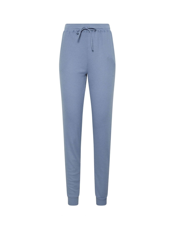 Long Tall Sally Blue Lounge Waffle Joggers - Image 5 of 5