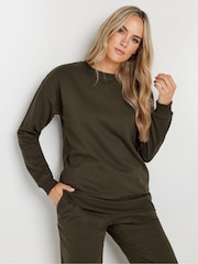 Long Tall Sally Brown Crew Neck Sweatshirt - Image 1 of 6