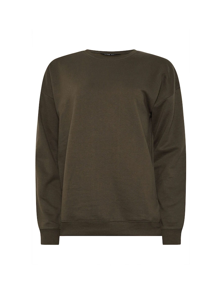 Long Tall Sally Brown Crew Neck Sweatshirt - Image 6 of 6