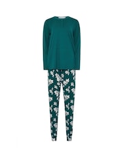 طقم بيجامة ناعمة الملمس مزيّنة بنقش زهور من Long Tall Sally - صورة 4 من 4
