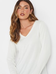 Long Tall Sally Black & White PREMIUM Tall 2 PACK V-Neck Tops - Image 4 of 8