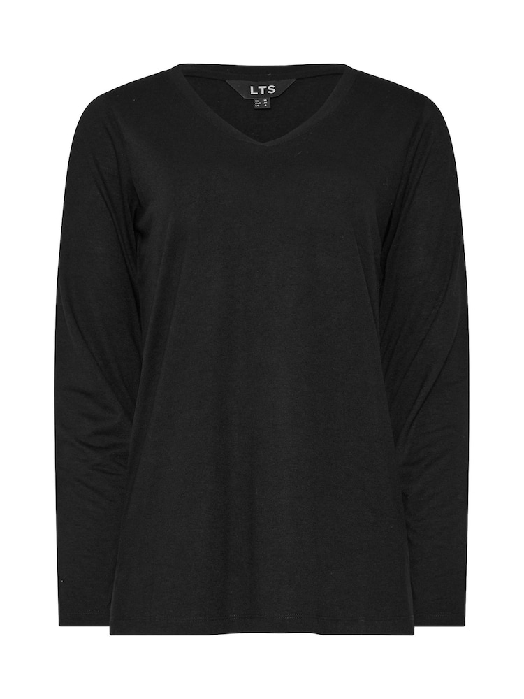 Long Tall Sally Black & White PREMIUM Tall 2 PACK V-Neck Tops - Image 8 of 8