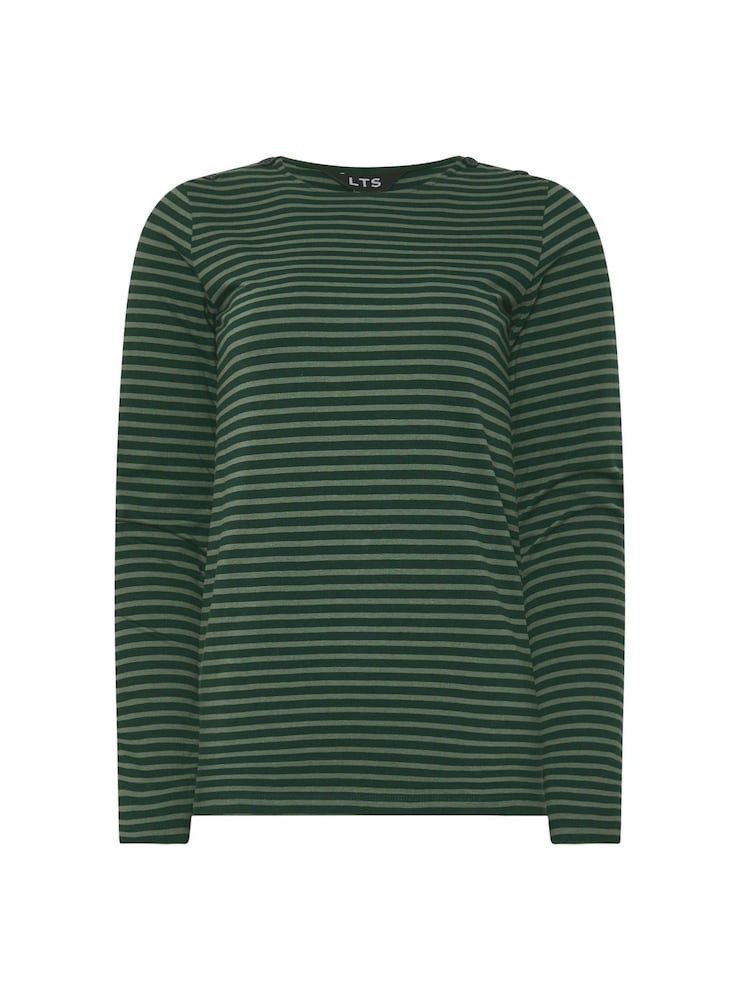 Long Tall Sally Green Button Shoulder T-Shirt - Image 5 of 5