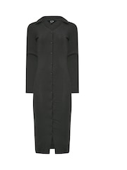 Long Tall Sally Grey Collar Button Through Dress - Image 5 of 5