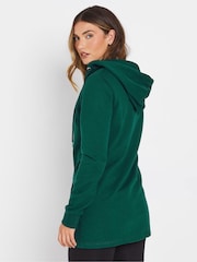 Long Tall Sally Green Long Line Zip Hoodie - Image 4 of 5