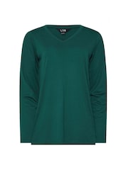 Long Tall Sally Red PREMIUM Tall 2 PACK V-Neck Tops - Image 8 of 8
