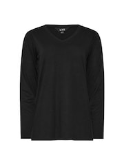 Long Tall Sally Black Premium Long Sleeve T-Shirt - Image 5 of 5