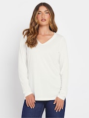 Long Tall Sally Cream Premium Long Sleeve T-Shirt - Image 1 of 5