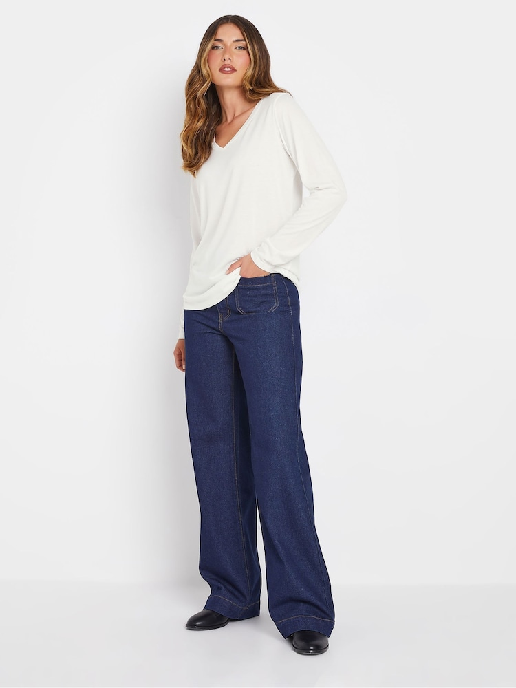 Long Tall Sally Cream Premium Long Sleeve T-Shirt - Image 2 of 5