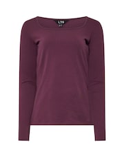 Long Tall Sally Black Square Neck Fitted T-Shirt - Image 7 of 8