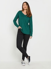 Long Tall Sally Green Premium Long Sleeve T-Shirt - Image 2 of 5