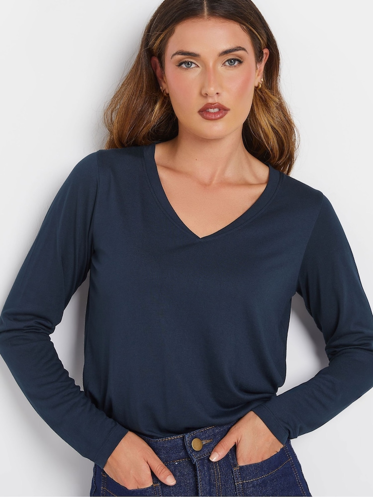 Long Tall Sally Blue Premium Long Sleeve T-Shirt - Image 1 of 5