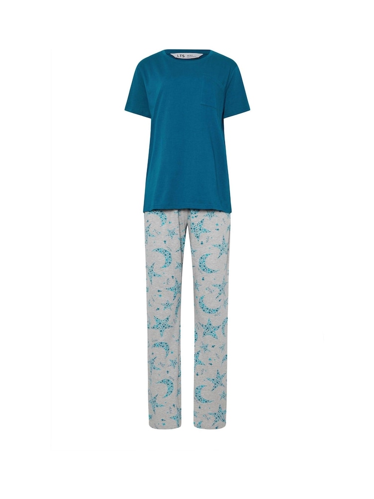 Long Tall Sally Blue Star In Stars Wide Leg Pyjamas Set - Image 5 of 5 Long Tall Sally Blue Star In Stars Wide Leg Pyjamas Set - Image 5 of 5