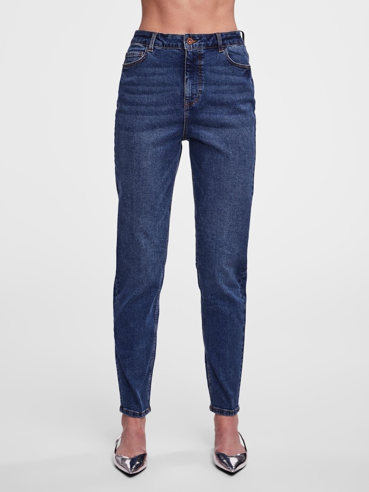 Blau - Pieces – Jeans im Mom-Fit - Bild 1 von 7