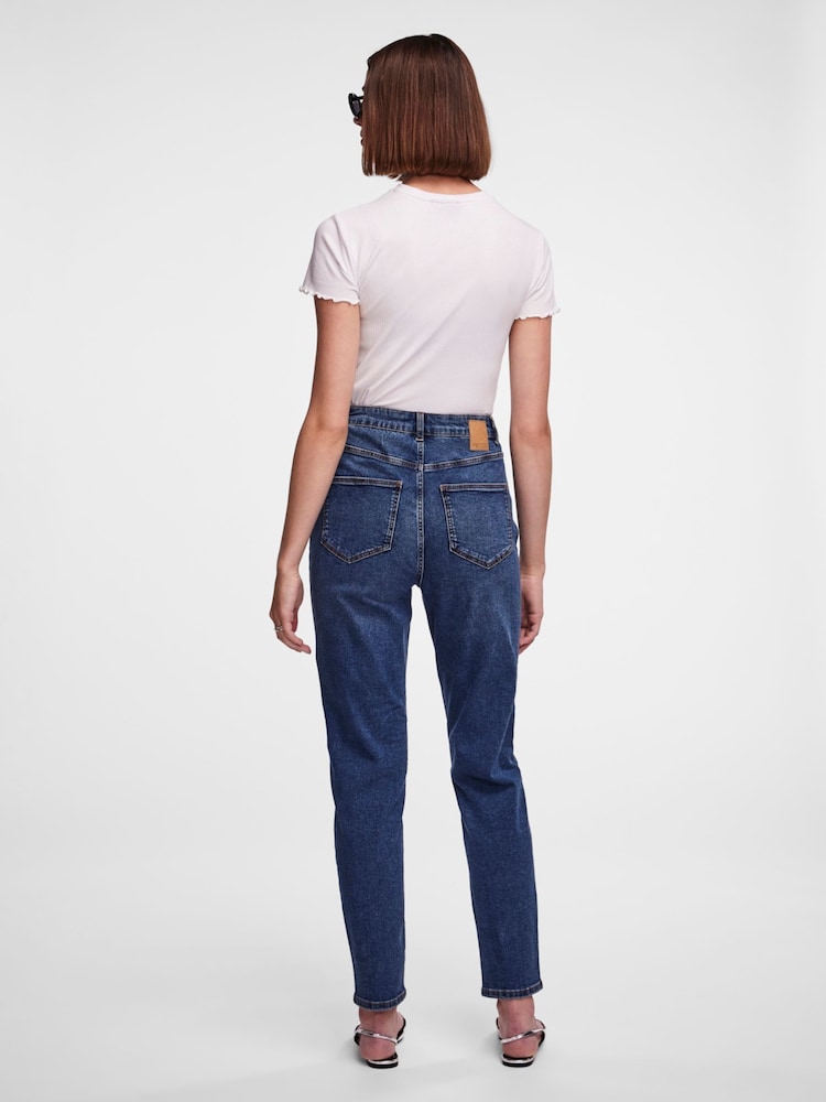 Blau - Pieces – Jeans im Mom-Fit - Bild 2 von 7