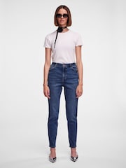 Blau - Pieces – Jeans im Mom-Fit - Bild 3 von 7