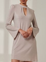 Jolie Moi Pink Dana Tunic Dress - Image 3 of 7