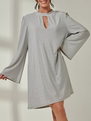Jolie Moi Silver Dana Tunic Dress - Image 3 of 6