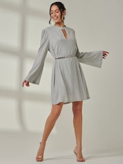 Jolie Moi Silver Dana Tunic Dress - Image 4 of 6