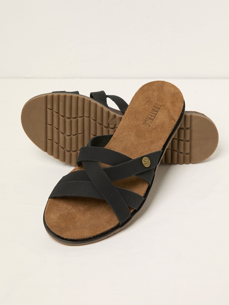 Black Strappy Sandal - Image 2 of 3 Black Strappy Sandal - Image 2 of 3