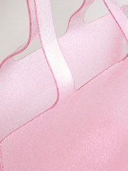 Pink Jelly Glitter Hand Held Bag - Image 5 of 5