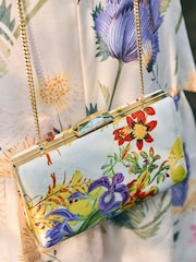 Multi Kew Gardens Satin Clutch Bag - Image 5 of 10