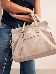 Bone Leather Washed Grab Bag - Image 3 of 9