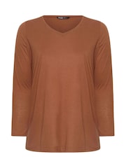 Yours Curve Green Core Long Sleeve T-Shirts 3 Pack - Image 7 of 9