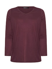 Yours Curve Green Core Long Sleeve T-Shirts 3 Pack - Image 8 of 9