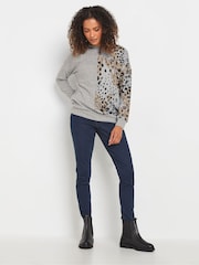 M&Co Animal Print Long Sleeve Top - Imagen 2 de 5