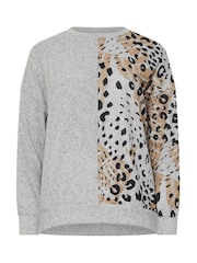 M&Co Animal Print Long Sleeve Top - Imagen 5 de 5