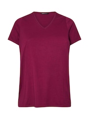 Yours Curve Purple Short Sleeve T-Shirts 3 Pack - Image 7 of 9